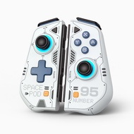 IINE Mecha Warrior Joypad for Nintendo Switch V1/V2/OLED with Hall Effect Joysticks & Metal Ring Hig