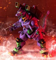 老夆玩具【現貨】青島 哥吉拉對福音戰士 EVA  3式機龍 EVA初號機配色Ver. 組裝模型