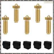 [L W H Y] 0.4mm Brass Nozzles and 5PCS Silicone Socks for   2,3D Printer Parts Accessories Extruder 