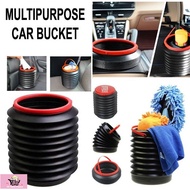 4L Multifunctional Dustbin Foldable Home Container Barrel Trash Bin Storage Bucket Tong Sampah Air