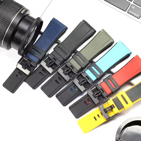 Watchband Accessorie 24mm For Casio Resin Strap GA-2000 PRG-600 PRW-6600 PRG-650 GA2000 Waterproof S