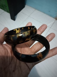 Gelang sisik kulit penyu asli elegan model cembung