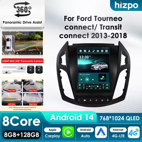 for Ford Tourneo Connect 9.7 Tesla Style 7862 2Din Android Car Multimedia Player for Ford Transit Co