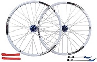 bicycle wheelset 26 inch, double-walled aluminum alloy bicycle wheels disc brake mountain bike wheel set quick release American valve 7/8/9/10 speed
