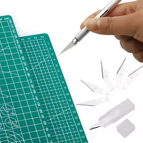 2025 New Craft Set A4 A5 Size Cutting Mat Engraving Pen Knife with Blades DIY Scrapbooking Tool Arti