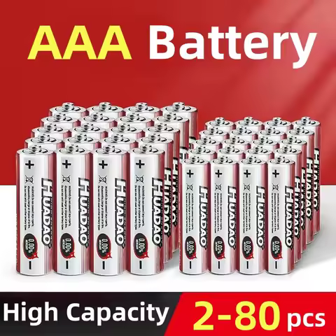 2-80pcs AAA Batteries 1.5V R03 Disposable Zinc Battery AAA for Led Light Mouse Calculator Electric T