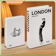 [joytownonline.sg] Modern Decorative Books Storage Box Fake Books Coffee Table Books for Home Decor