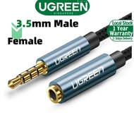 UGREEN 3.5mm Extension Audio Cable 4 Poles Male to Female Aux Cable Support Mic