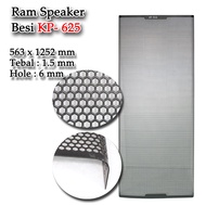 2 LEMBAR RAM / GRILL SPEAKER BESI L 485 MM X P 1252 MM (TEBAL 1.5 MM) Model Tekuk Bulat / Ram Speake