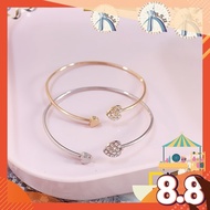 JT8 [Shop Malaysia] [sg] gelang tangan bentuk hati hadiah - crystal bracelet heart hand open cuff go