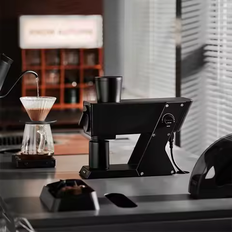 MHW-3BOMBER F74 Navigator Electric Grinder Flat Burr Set Coffee Grinder with 90 Stepless for Espress