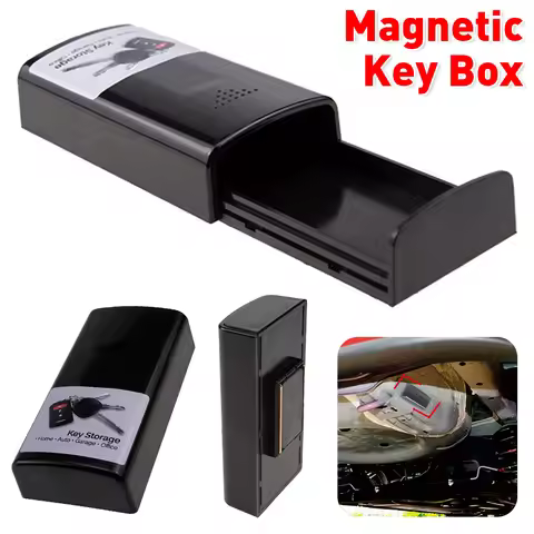 Magnetic Key Box Portable Car Key Secret Box Safekey Anti-loss Car Key Safe Box for Car Truck Home O