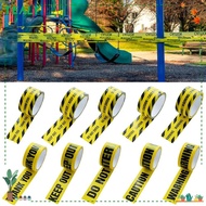 TEALY Warning Tape, Black Character Yellow Tape Caution Signs Adhesive Tape, Tool Halloween Ornament