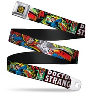 Seatbelt Belt - Classic DOCTOR STRANGE Comic Book Title/4-Poses - 1.0" Wide - 20-36 Inches in Length