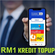 DIRECT RELOAD KREDIT TOPUP RM1-00 For MAXIS CELCOM DIGI UMOBILE x QUANTITY