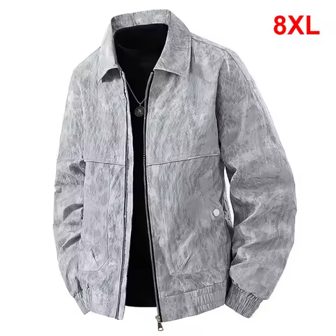 8XL Plsu Size Camouflage Jacket Men Vintage Lapel Jacket Coats Fashion Casual Camo Coat Male Big Siz