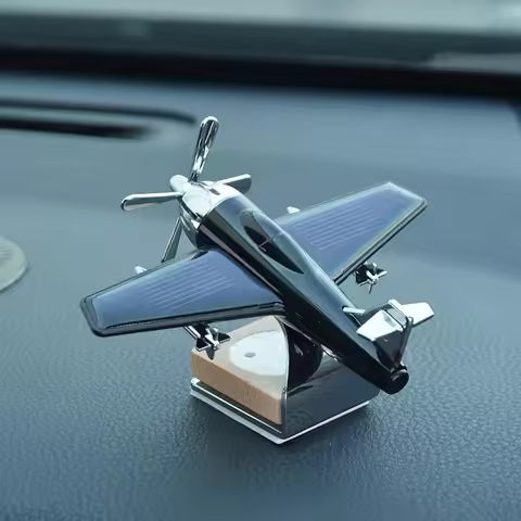 Solar Power Air Freshener Mini Aircraft Car Perfume Air Freshener Fragrance Airplane Desk Ornament L