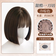 Natural and Full Wig for Youthful Appearance Short Bob Cut