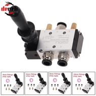 4H21008 Hand Lever Operated Pneumatic Valve 5/2 Way with Quick Connect Fittings