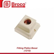 Broco 1210 Square Ceiling Mount Fitting E27 Cream SNI LMK
