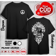 KING BALDWIN IV PEACE COOL DB T-SHIRT baju t shirt lelaki t shirt cotton 100%