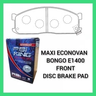 FORD MAXI ECONOVAN MAZDA BONGO E1400 FRONT DISC BRAKE PAD