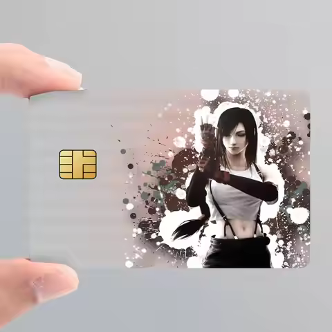 Tifa Lockhart Final Fantasy 7 Card Stickers for Bank Access Protective Waterproof Film Cover Sticker