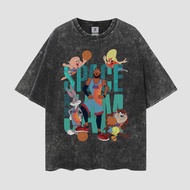 Space Jam Tune Squad Vintage T-shirt Style Oversize Washed Tee