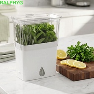 MERVOLSY Fresh Herb Keeper, Airtight Plastic Vegetable Keeper, Multipurpose Crush-Proof Large Capaci
