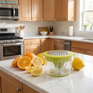 ALLGOODS Hand Press Juicer, Efficient Household Manual Juicer, Multi-functional Portable Plastic Lem