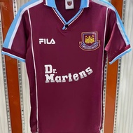 Authentic 2025 New style 99-01 Season West Ham United Jersey Retro Football Uniform Lampard Ferdinan