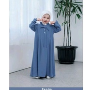 baju gamis anak TERBARU model ANNISA  bahan CRINKLE PREMIUM usia 1-12th