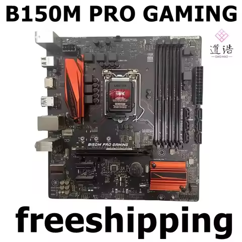 For MSI B150M PRO GAMING Motherboard LGA1151 B150 Micro ATX DDR4 Max 64GB Mainboard, 100% Tested Ful