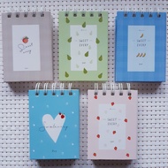 [winkwink] 119. Cute Mini Notebook | Pocket Notebook | Notebook | A7 | Horizontal Line [Design: Swee