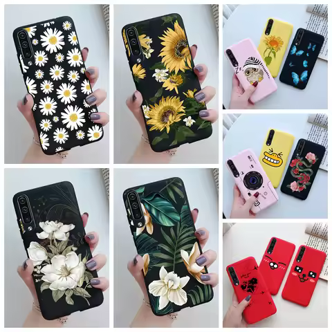 For Samsung Galaxy A30s Case Samsung A50s A50 Phone Cases Fashion Flowers Painted Soft TPU Back Cove