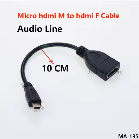 1Pcs For Standard HDMI Interface Micro HDMI-compatible Male D to HDMI-compatible Female A Jack Adapt