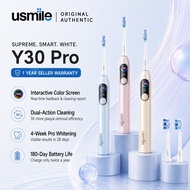 Usmile Y30 PRO AI Smart Electric Toothbrush- Intelligent Mode, IPX68 Waterproof, Dual-Texture Design