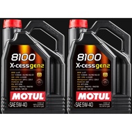*BUNDLE OF 2* Motul 8100 5W40 X-cess Gen2 Engine Oil