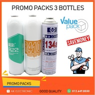 Hot Item !  Promotion  FOR 3 BOTTLE GAS   -R22 GAS x1 , R134A x1 ,R410A x1