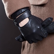Leather gloves on Estonia