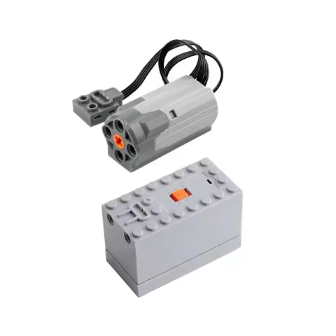 Building Block Power Functions Set 88000 AAA Battery Box 8883 M Motor Technical Parts MOC Train Car 