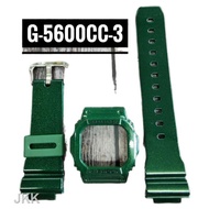 shock watch ☍♂ORIGINAL FIT G-5600E/GWM-5610/GLX5600 CASIO G-SHOCK BEZEL AND BAND. METALLIC BLUE.RESI