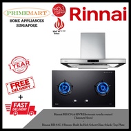 Rinnai RH-C91A-SSVR Chimney Hood + Rinnai RB-92G 2 Burner Built-in Hob *BUNDLE DEAL - FREE DELIVERY