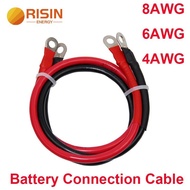 Solar Battery Connection Cable 8/6/4 AWG High Current Terminal Lugs Wire Solar Inverter Dc Battery C