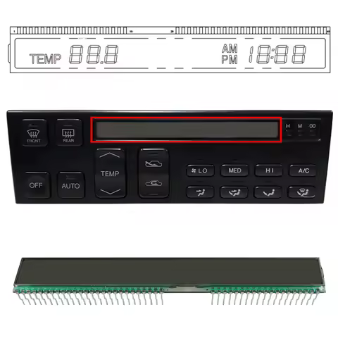 LCD Display For Lexus LS400 A/C Climate Control Unit Display 1990-1992 45 Pins LHD Left Hand Driver 