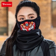 Motorcycle Cycling Winter Mask Windproof Warm Bib Outdoor Sports Cold-Proof Fleece Fleece Neck Prote