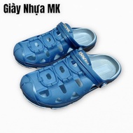 [HCM]Giày nhựa đi mưa đan chéo nam - Dép sục bít mũi siêu bền GL019