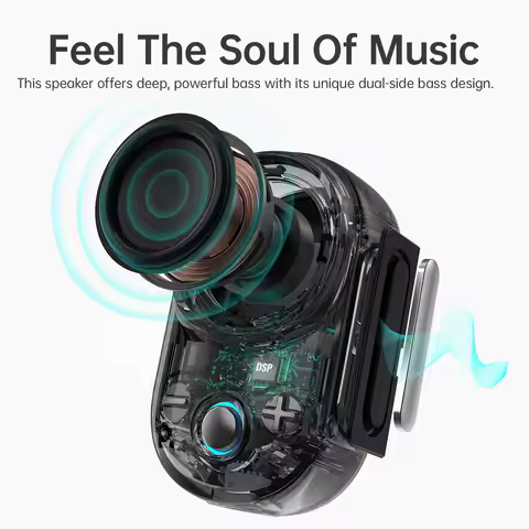 Divoom Itour-S Portable Bluetooth Speaker Wearable IP67 Waterproof Camp Small Speaker Built-in Strap