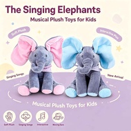 Kids Music Elephant Toy, Mainan Gajah Muzik Kanak-kanak, Gajah Menyanyi dengan Telinga Menggerakkan 