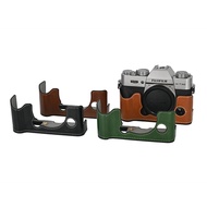 Camera Bag PU Leather Half Body Case for Fujifilm XT30 Fuji X-T30 XT30II XT10 XT20 Battery Opening B
